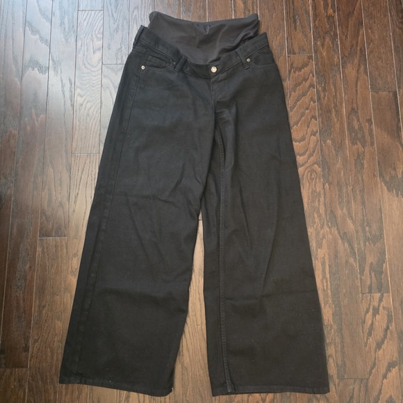 GAP Maternity True Waistband Full Panel UltraSoft Baggy Jeans - Picture 4 of 5